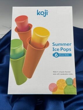 koji Summer Ice Pops Silicone Mold Set - Multicolor. NIB